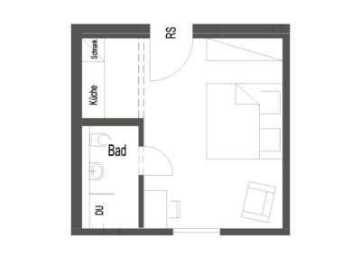 Waldhotel Rainau - Grundriss Apartment 31